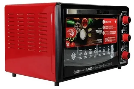 Horno Eléctrico TELEFUNKEN E350c 30 Lts Negro
