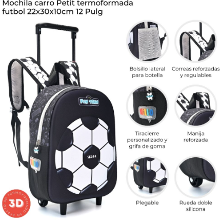 Mochila Carro SKORA 37665 petit futbol 12"