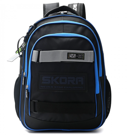 Mochila SKORA 37696 negro/azul 18"