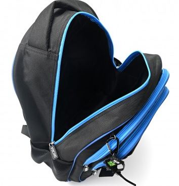 Mochila SKORA 37696 negro/azul 18"