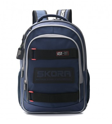 Mochila SKORA 37694 azul/gris 18"