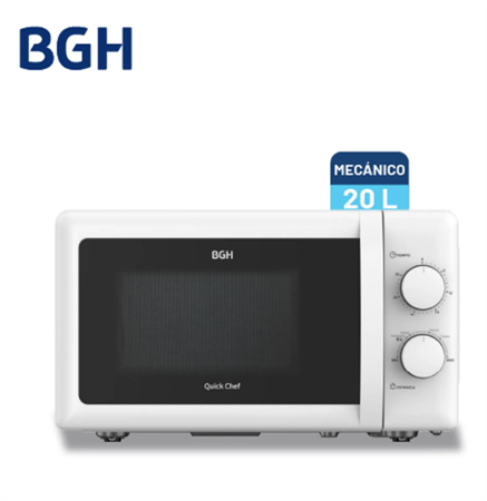 Microondas BGH Quick Chef B120M20I 20L Mecánico