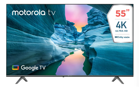 Smart Tv Led MOTOROLA 55" MT5510 UHD 4K Google TV Negro