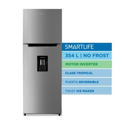 Heladera SMARTLIFE SL-RNF370SDINV Inverter Top Mount 354 Lts Inox