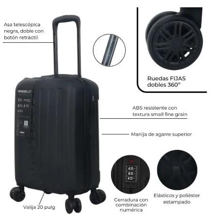 Valija WANDERLUST 39375 Urban Mode 20" de cabina