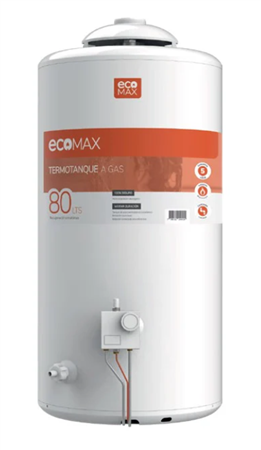 Termotanque ECOMAX TTQ80EC 80 Lts Multigas Superior