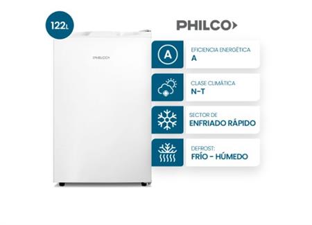 Heladera PHILCO PHBM0132B2 Bajo Mesada Cíclica 122L Blanca