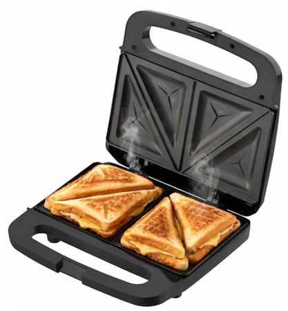 Sandwichera KANJI Kjh-sm700sb-02 Eléctrica 700w Negro