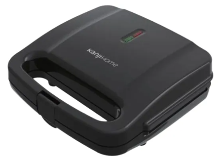 Sandwichera KANJI Kjh-sm700sb-02 Eléctrica 700w Negro