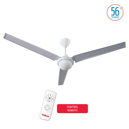 Ventilador LILIANA VTHI513R de Techo Industrial C/Control remoto 56"