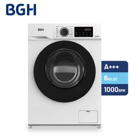 Lavarropas BGH BWFE06W24AR Carga Frontal 6kg Inverter Blanco