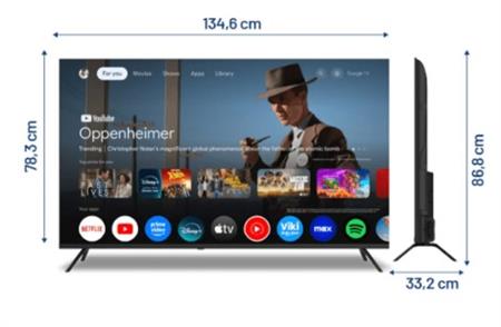 Smart TV BGH B6026US6G 4K UHD Google TV 60"