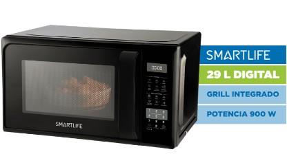 Microondas SMARTLIFE SL-MW029MDGB 29L Digital Negro