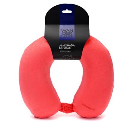 Almohadilla de Viaje WANDERLUST 38812  Memory Foam Rojo