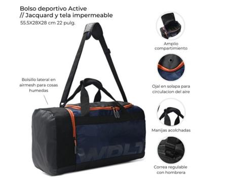 Bolso WANDERLUST 38407 Active Deportivo Viaje 20" azul