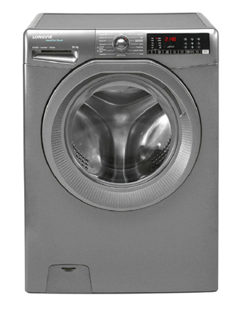 Lavarropas LONGVIE L3W46DMBR Sensitive Touch 10Kg 1400RPM Inverter Plata