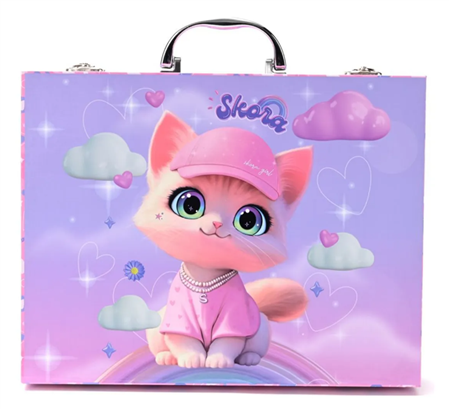 Valijita De Arte SKORA 41163 49 Piezas Gatito Lumo