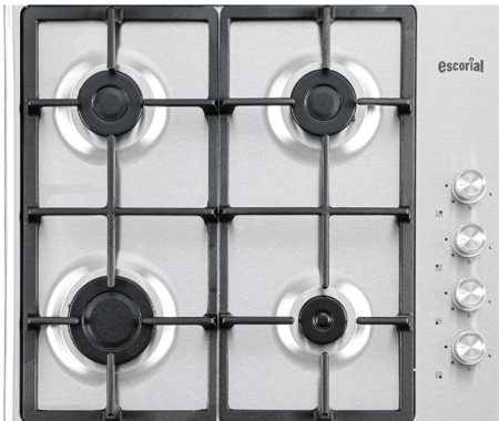 Anafe ESCORIAL AG-58 Multigas Acero 4 Hornallas