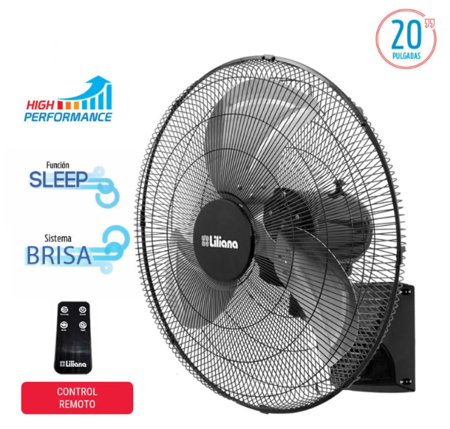 Ventilador de Pared Liliana Power VW20POWR 150 W
