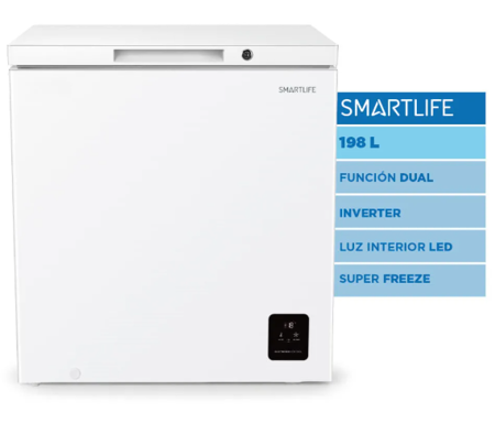Freezer SMARTLIFE SL-CFR200WDINV Horizontal 198L Inverter