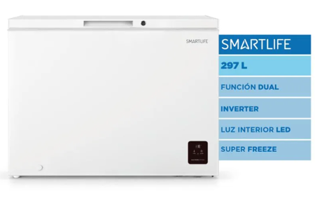 Freezer SMARTLIFE SL-CFR300WDINV Horizontal 297L Inverter
