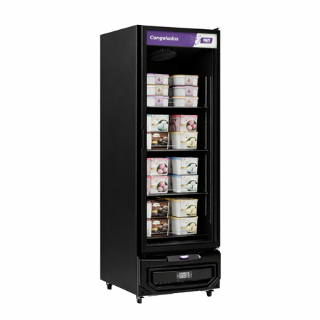 Freezer INELRO FSGPF57N Exhibidora Vertical 578L Negro