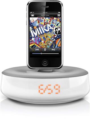 Parlante PHILIPS DS1100 con Base para IPOD/IPHONE Reloj Luz