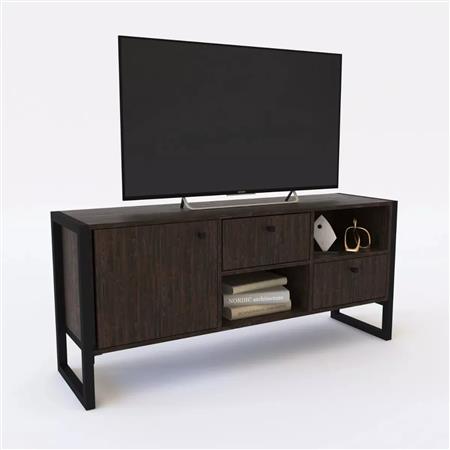 Mesa Rack Tv Led DELOS DST03 Con Cajones  Denver Grafito