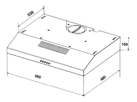 Purificador SPAR ECCOS 60 cm 1 Motor Blanco