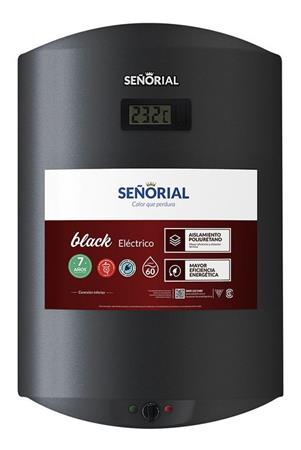 Termotanque SEÑORIAL BLACK 2.0 TSBE-60 57 Lts Eléctrico Conexión Inferior