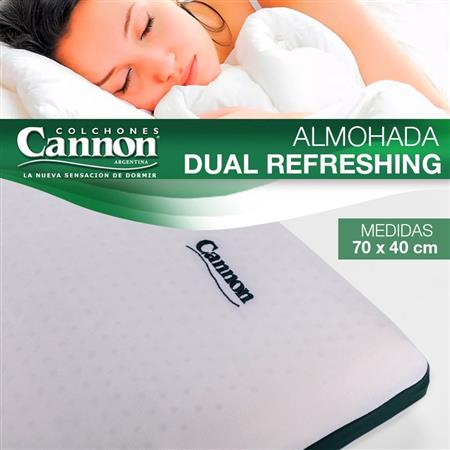 Almohada CANNON DUAL REFRESHING Inteligente Viscolástica 70x40