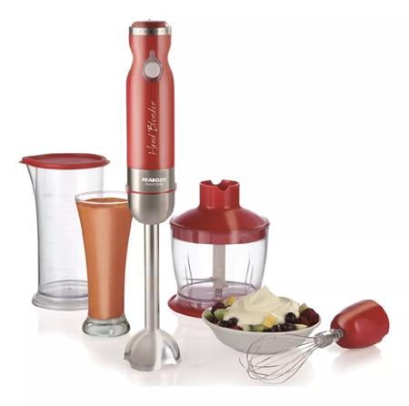 Licuadora PEABODY PE-LMA327R de Mano Roja