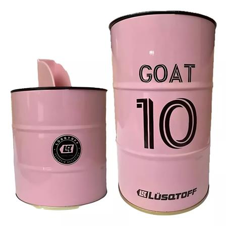 Set Yerba y Azucarera Lusqtoff  GOAT 10 Messi 250g Rosa