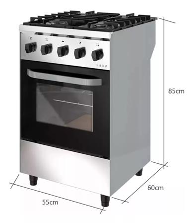 Cocina SAHO KUMA18090 550 55cm Gas Puerta Vidrio Multigas