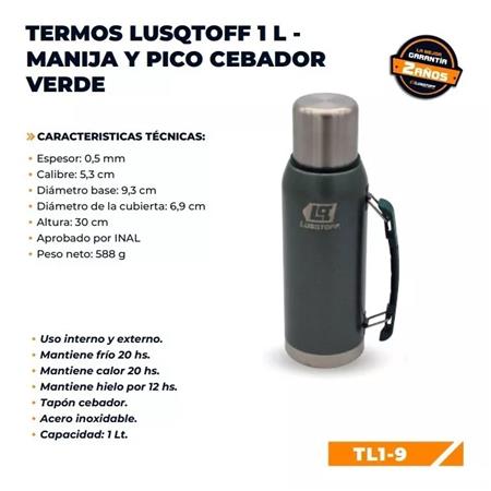 Termo Acero Inox LUSQTOFF  TL1-9 1 Lt 