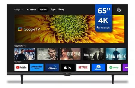 Smart TV BGH B6523US6G UHD 4K 65" Google TV