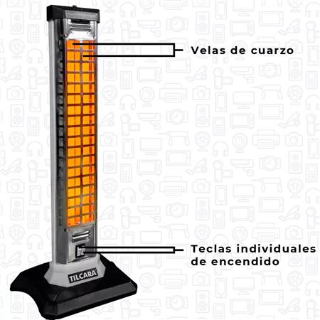 Calefactor TILCARA Estufa de cuarzo Vertical 1200w