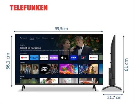 Smart Tv TELEFUNKEN TK4325FS5A Full Hd 43" Android