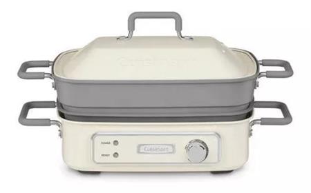 Parrilla CUISINART GRM3 Eléctrica 1400W Blanco