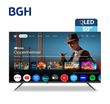Smart Tv BGH B5026US7G QLED 4K Google TV 50"