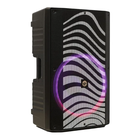 Parlante Torre STROMBERG Intense Pro 150w Luces Rgb Color Negro Profesional Wooferde 15"