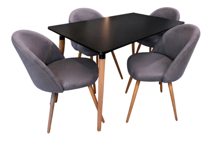 Juego de Comedor NC Mesa 1,20 m + 4 Sillas Madrid