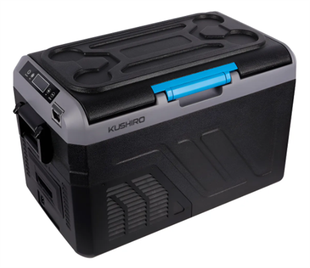 Heladera Portátil Freezer KUSHIRO 12v-220v 25l Color Negro
