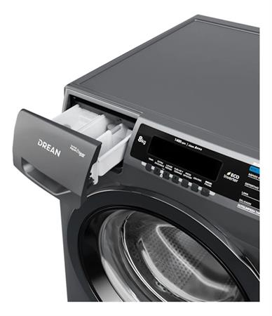 Lavarropas DREAN LCFDR0814SG0 8Kg 1400 RPM Inverter Gris