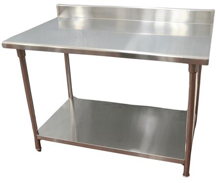 Mesa De Trabajo Gastronómica MORETTI Acero Inoxidable 160cm
