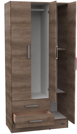 Placard MOSCONI 55619 DAKAR 23 181×85×46 cm Nebraska Gris