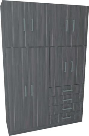 Placard ORLANDI 3570 2 Cuerpos 8 Puertas Linosa 1.42 Mts