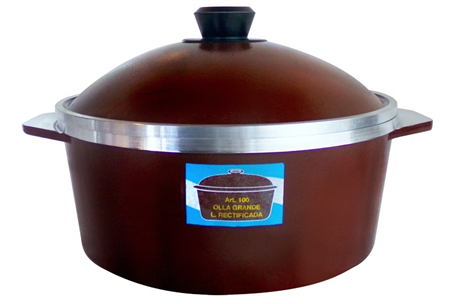 Olla ETERNA 100 Grande Rectificada Marrón 4 Lts