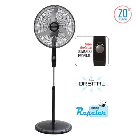 Ventilador LILIANA VPC20B de Pie 20" 90 watts. 3 aspas metálicas
