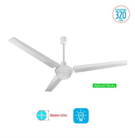 Ventilador LILIANA VTHI513 De Techo Industrial con luz 90w